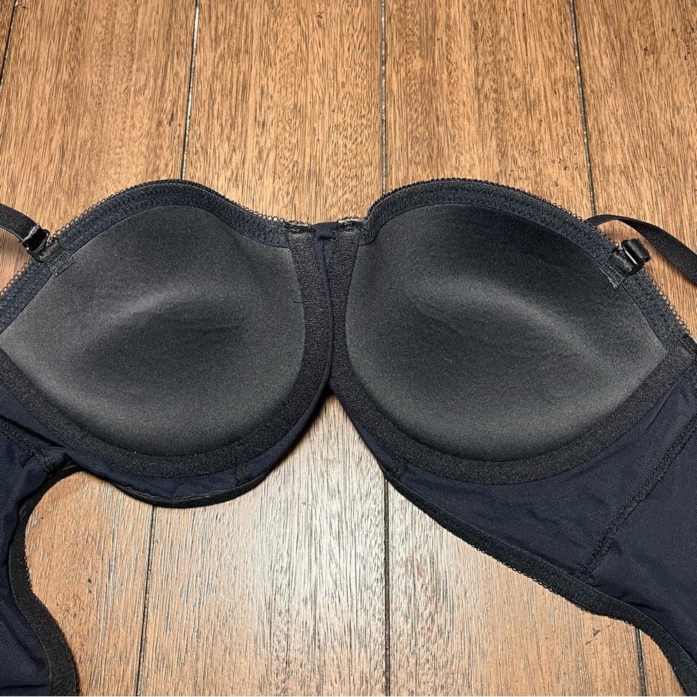 Tommy Hilfiger Longline Strapless Bra Black 34C Convertible Demi Bustier‎ Bundle - Picture 8 of 10